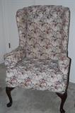 1 of 2 wingback chairs