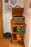 Record Player and microwave cart