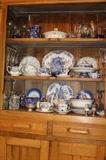 China hutch with quite an array of collectibles