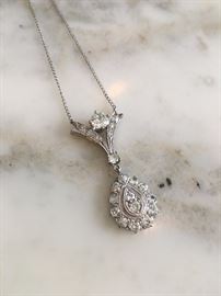 Diamond Pendant 14K White Gold