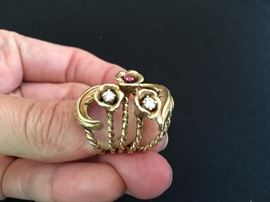 Five Piece Ring Set, 14k