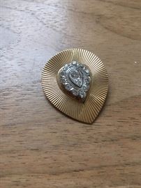 Diamond Encrusted 14K Pin 