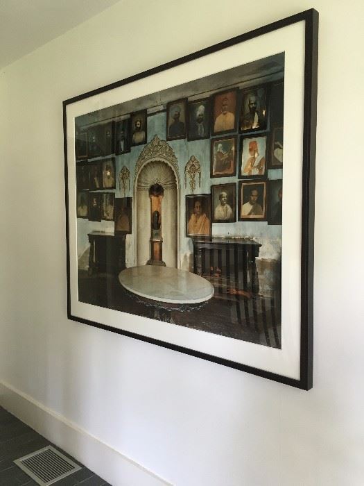 Laura McPhee Chomogenic Print of a Music Room of Generations of Musicians and Gandhi  