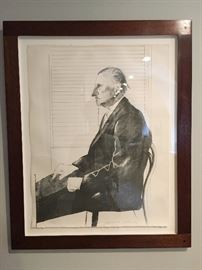 David Hockney Lithograph, 44/65