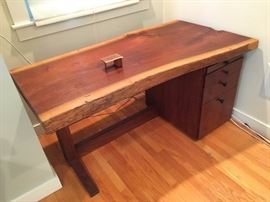 Custom Made Desk with Live Edge, David Hemming, Design Engineer for Slingshot