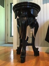 Antique Pedestal with Elephant Heads