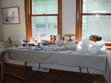 glassware and Wedgwood china