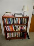 Bookshelf, various hardback and paperback books