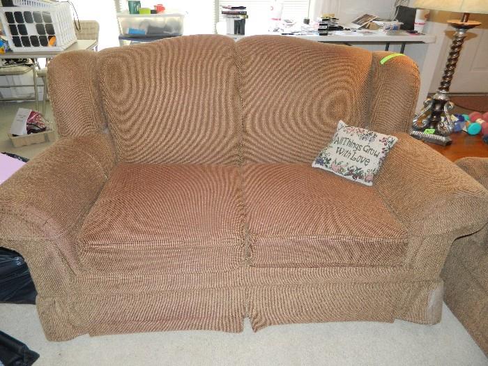 Love seat to match sofa; additional end table and lamp to match the others just shown