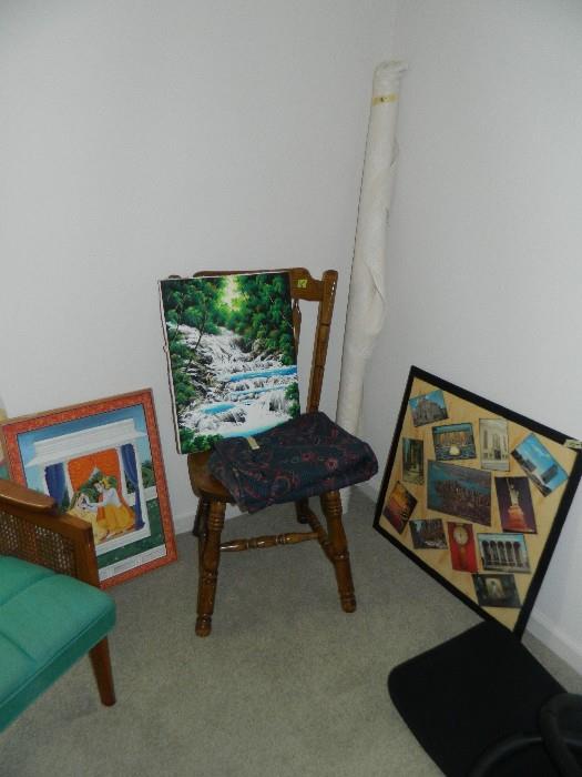 Additional chair & pictures