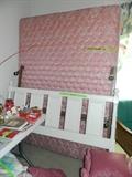 Full size mattress, box spring, headboard and rails