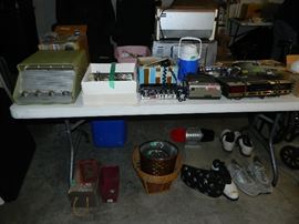 Garage - sound system, baskets, etc.