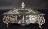 Sterling Silver Casket Form Jewelry Box