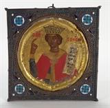 Russian Icon of Christ Pantocrator, probably 17th C or earlier