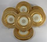 Gilt Rimmed Dinner Plates