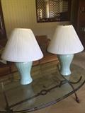 MATCHING LAMPS (2) SOLD AS SET