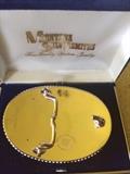 MONTANA SILVERSMITH'S STERLING SILVER PLATE BELT BUCKLE; COLUMBUS, MONTANA