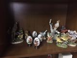 SMALL GLASS PAINTED COLLECTIBLES