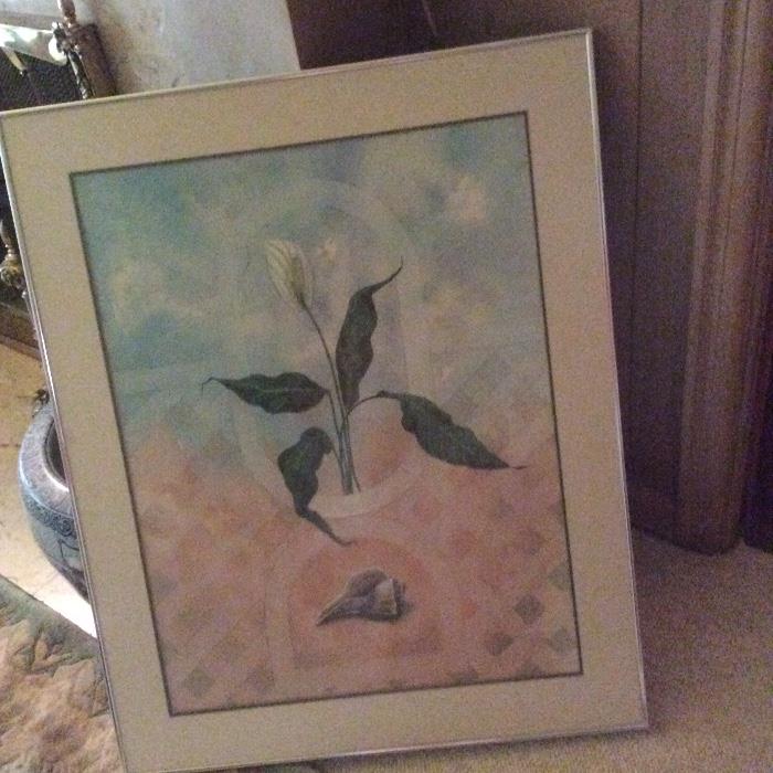 Original framed watercolor
