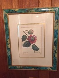 Floral framed print