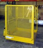 Forklift Maintenance Platform and Cage with Safety Harness