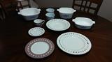 Corning Ware and Mikasa China Set.