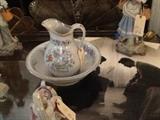 Antique basin and pitcher