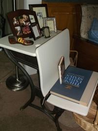 Small size antique school desk