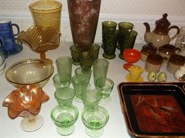 Depression and carnival glass