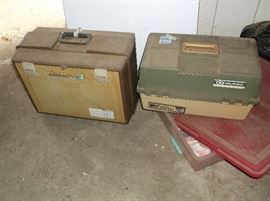 Tackle boxes w/lures and flies