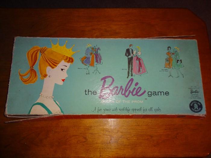 Vintage 1960 Barbie Queen Of The Prom Board Game