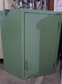 Metal corner cabinet