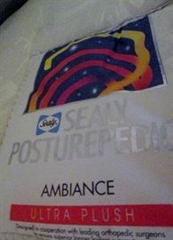 Thomasville hollywood regency​ king bedroom set (Sealy Posturepedic super clean mattress)