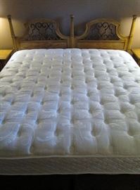 Thomasville hollywood regency​ king bedroom set (Sealy Posturepedic super clean mattress)