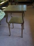 there are several unique all wood vintage & antique end & occasional tables in this sale