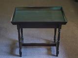 there are several unique all wood vintage & antique end & occasional tables in this sale