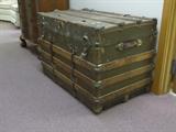 antique wooden trunk