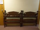 matching vintage bed's - frames - mattress & box sprigs - execellent condition 