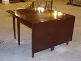 large vintage drop leaf table 