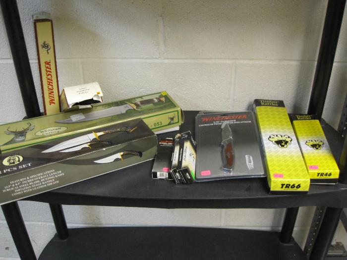 Winchester and other Collector knives, new in the box!