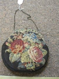 Vintage Crossstitched purse