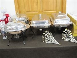 Decorative Chafing dishes, wall sconces