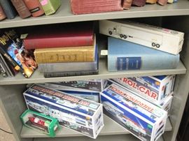 Vintage Medical books, vintage books, Hess Trucks