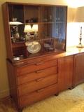 Tomlinson Furniture "Parkway Terrace" Buffet and server and hutch. Cherry wood.