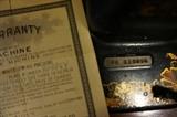 1908 White Family Rotary Treadle Sewing Machine Certificate of Warranty