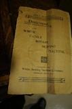 1908 White Family Rotary Treadle Sewing Machine Directions