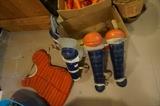 Child size Catcher’s shin guards and breast protector