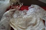 Vintage 1960 wedding dress and veil