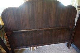 Vintage bed frame and 2 matching dressers
