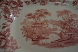 Royal Straffordshire Dinnerware by Clarice Cliff “Tonguin” made in England
